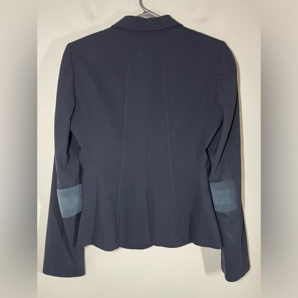 BOSS HUGO BOSS VIRGIN-WOOL SINGLE-BREASTED JACKET BLAZER SIZE 6 - Picture 8 of 9